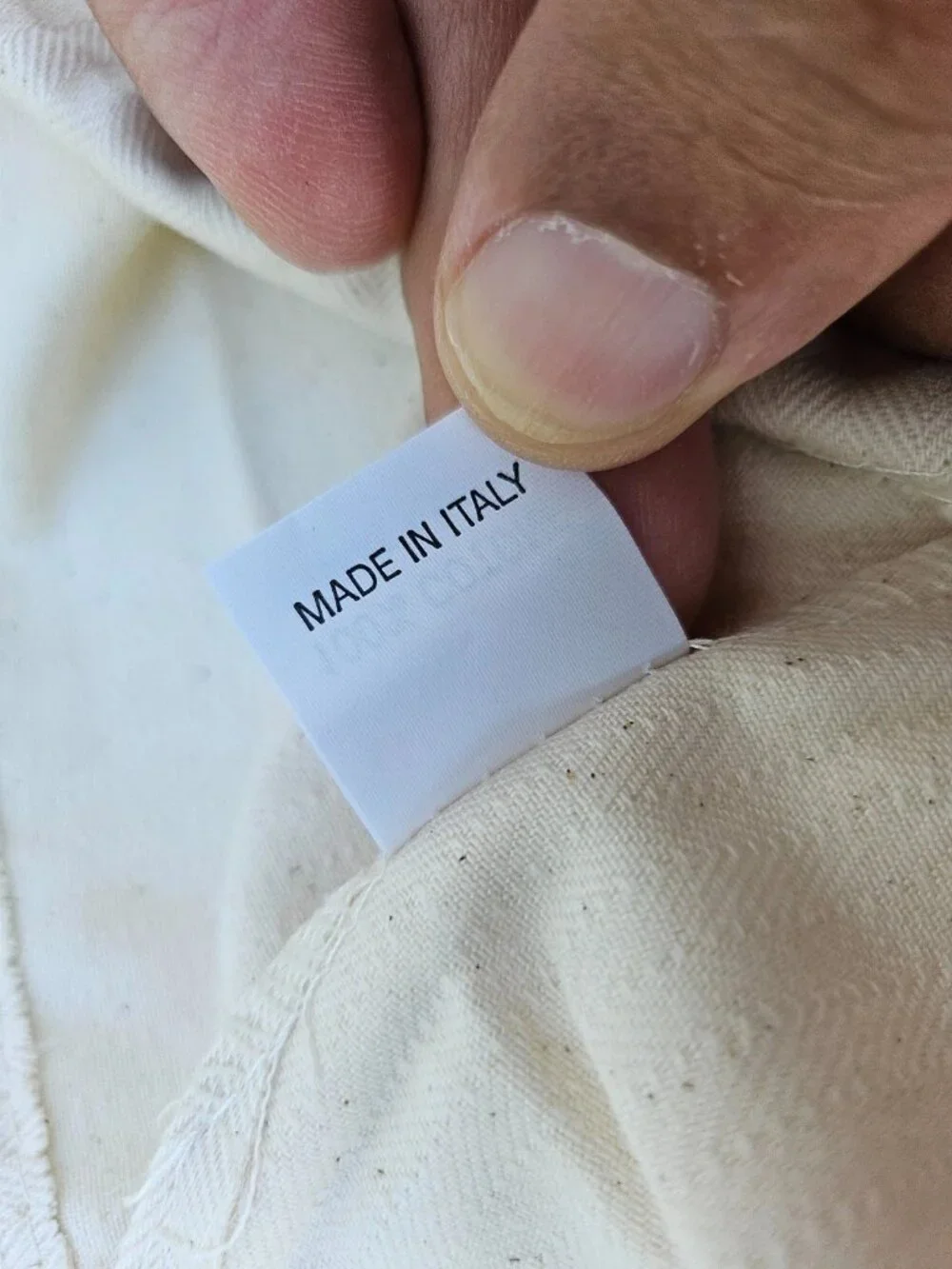 Loro Piana Open Walk Dust Bag Draw String Storage Bag Cotton Made in Italy auth